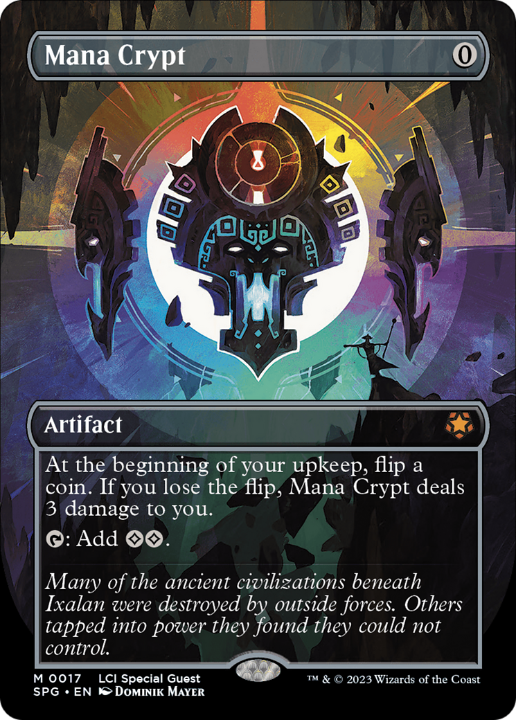 {R} Mana Crypt (Borderless) [The Lost Caverns of Ixalan Special Guests][SPG 017]