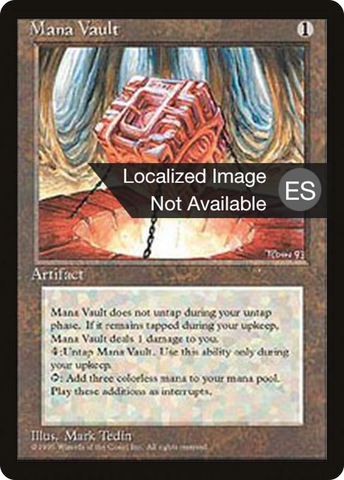 {F} Mana Vault [Fourth Edition (Foreign Black Border)][FBB 4ED 334]