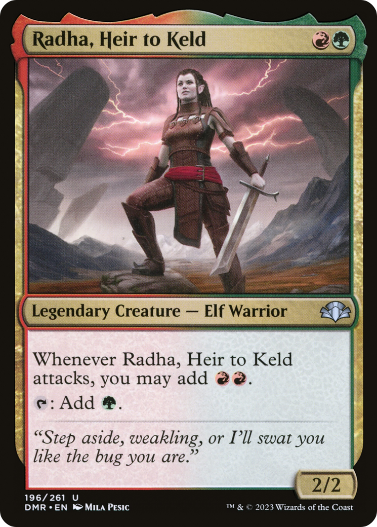 {C} Radha, Heir to Keld [Dominaria Remastered][DMR 196]