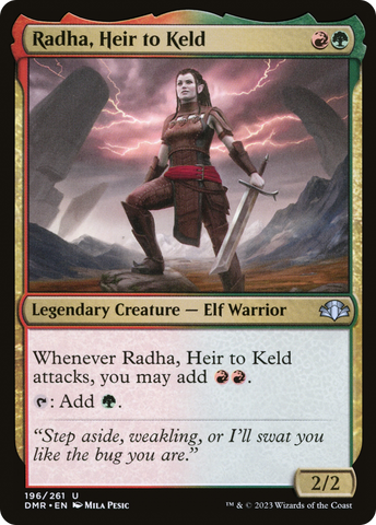 {C} Radha, Heir to Keld [Dominaria Remastered][DMR 196]