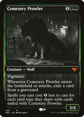 {R} Cemetery Prowler [Innistrad: Double Feature][DBL 458]