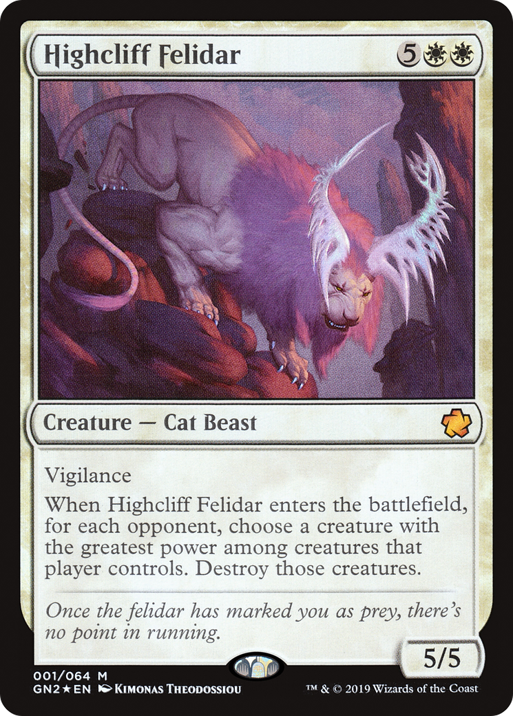 {R} Highcliff Felidar [Game Night 2019][GN2 001]