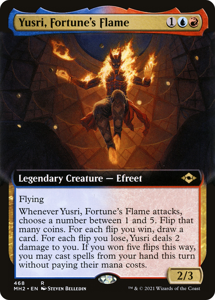 {R} Yusri, Fortune's Flame (Extended Art): (Extended Art) [Modern Horizons 2] [MH2 468]