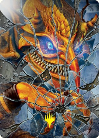 {A} Reflection of Kiki-Jiki Art Card (Gold-Stamped Signature) [Kamigawa: Neon Dynasty Art Series][GS ANEO 064]