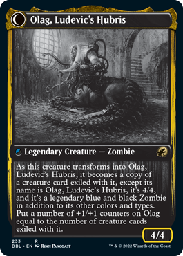 {R} Ludevic, Necrogenius // Olag, Ludevic's Hubris [Innistrad: Double Feature][DBL 233]