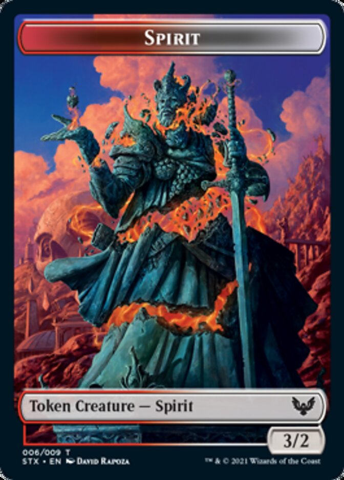 {T} Elemental // Spirit Token [Strixhaven: School of Mages Tokens][TSTX 002]