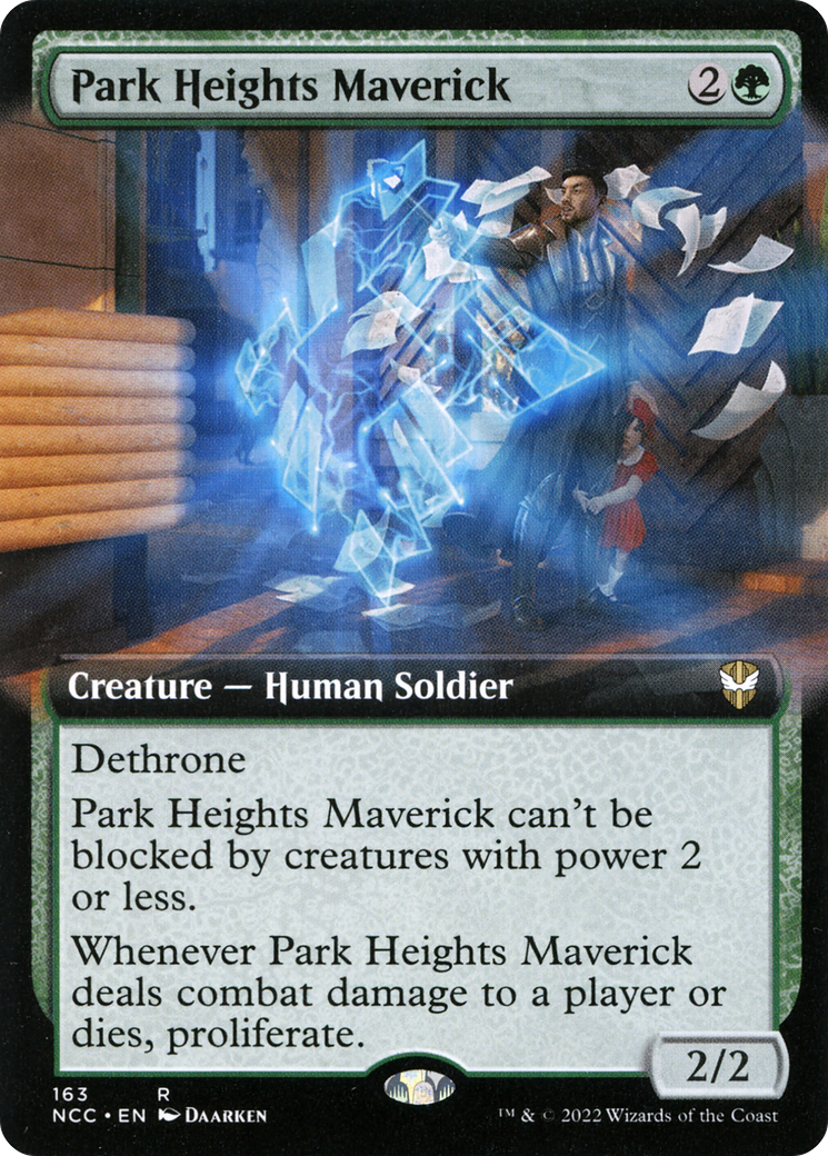 {R} Park Heights Maverick (Extended Art) [Streets of New Capenna Commander][NCC 163]