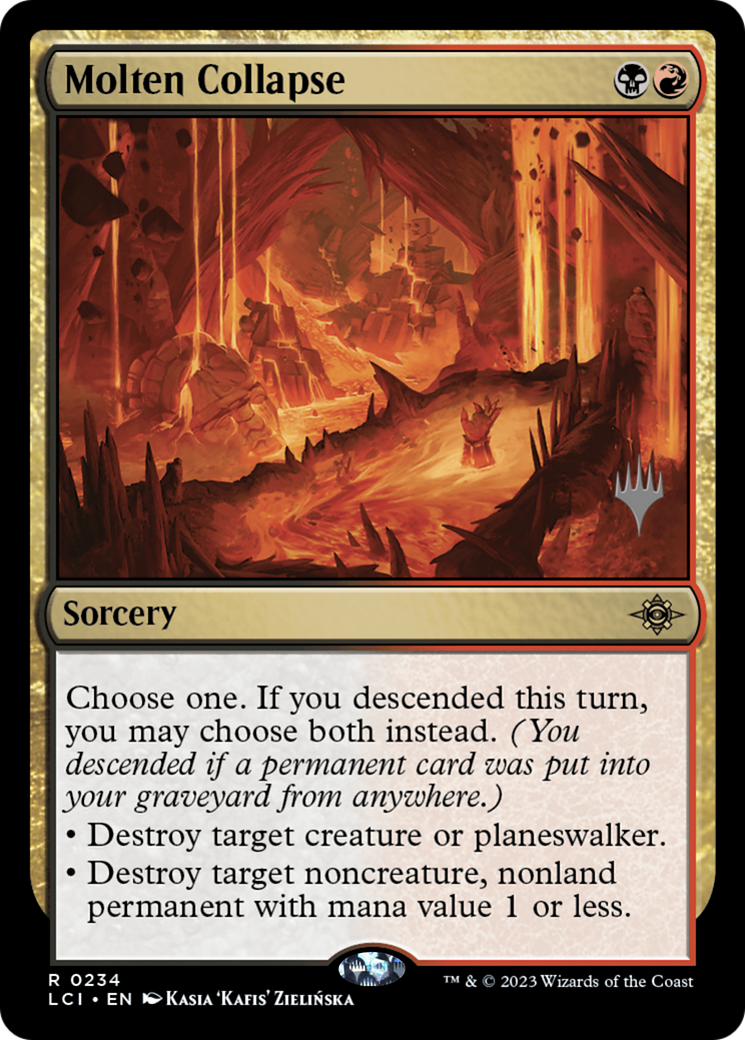 {@R} Molten Collapse (Promo Pack) [The Lost Caverns of Ixalan Promos][PP LCI 234]