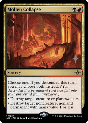 {@R} Molten Collapse (Promo Pack) [The Lost Caverns of Ixalan Promos][PP LCI 234]