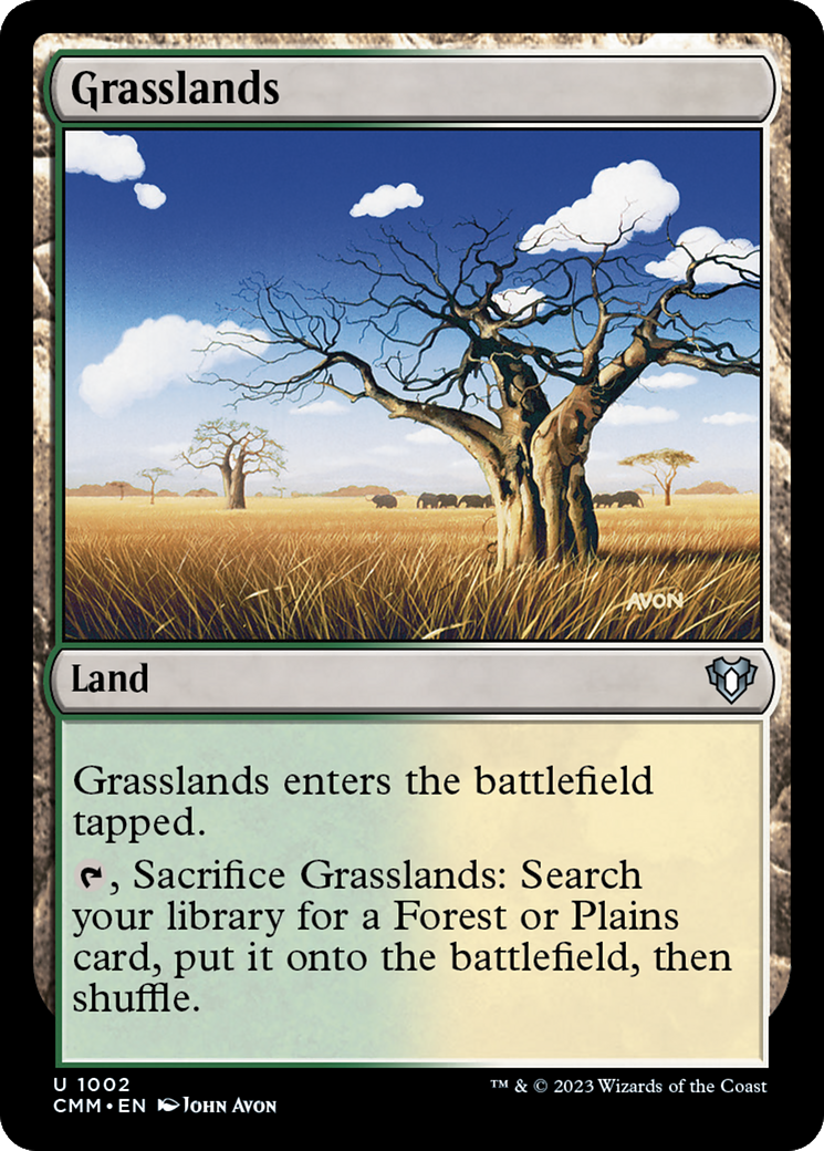 {C} Grasslands [Commander Masters][CMM 1002]
