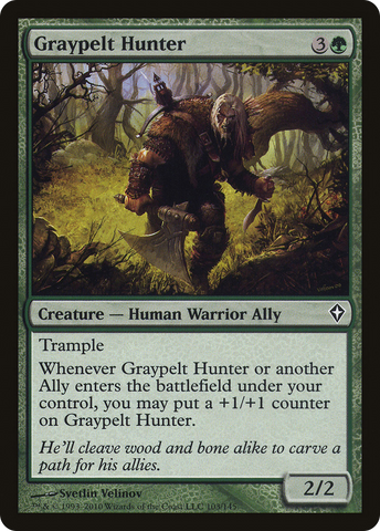 {C} Graypelt Hunter [Worldwake][WWK 103]