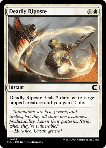 {C} Deadly Riposte [Ravnica: Clue Edition][CLU 058]