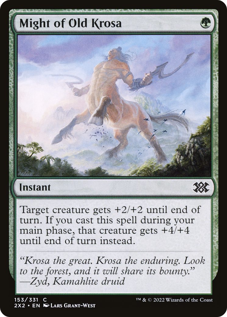 {C} Might of Old Krosa [Double Masters 2022][2X2 153]