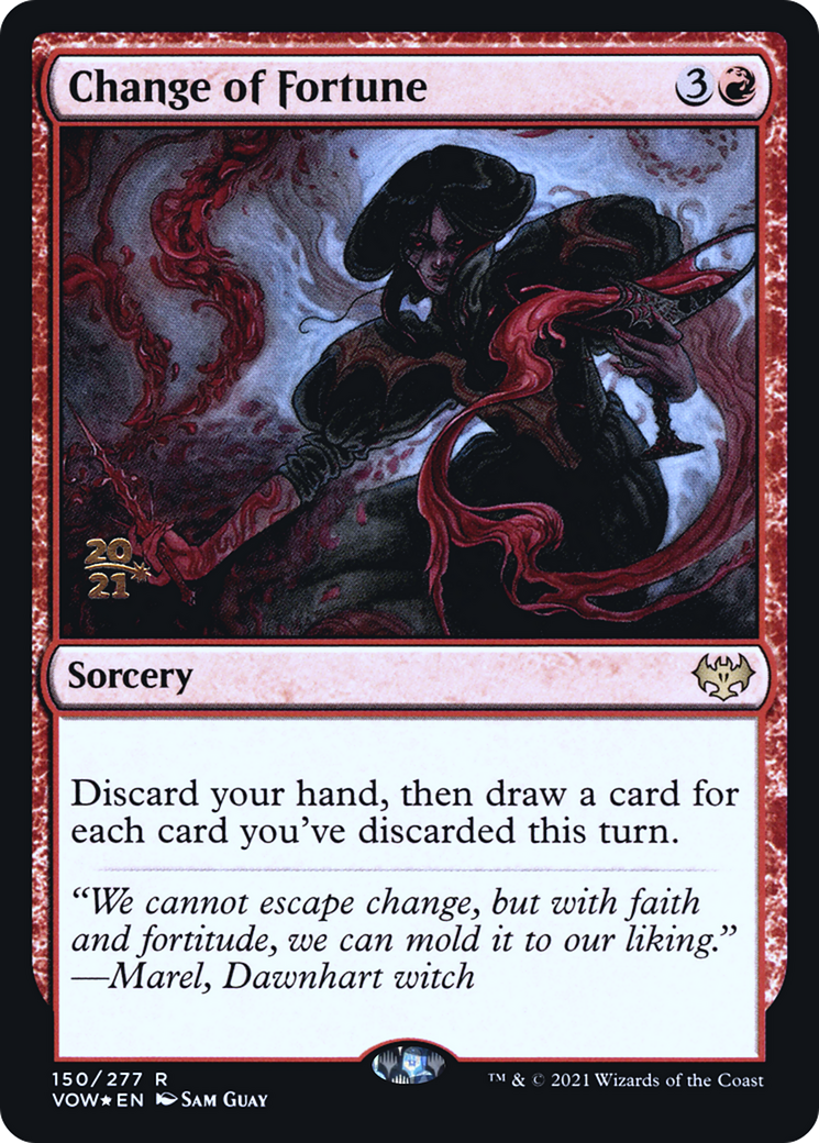 {R} Change of Fortune [Innistrad: Crimson Vow Prerelease Promos][PR VOW 150]