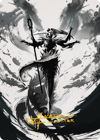 {A} Atraxa, Grand Unifier 2 Art Card (Gold-Stamped Signature) [Phyrexia: All Will Be One Art Series][GS AONE 077]