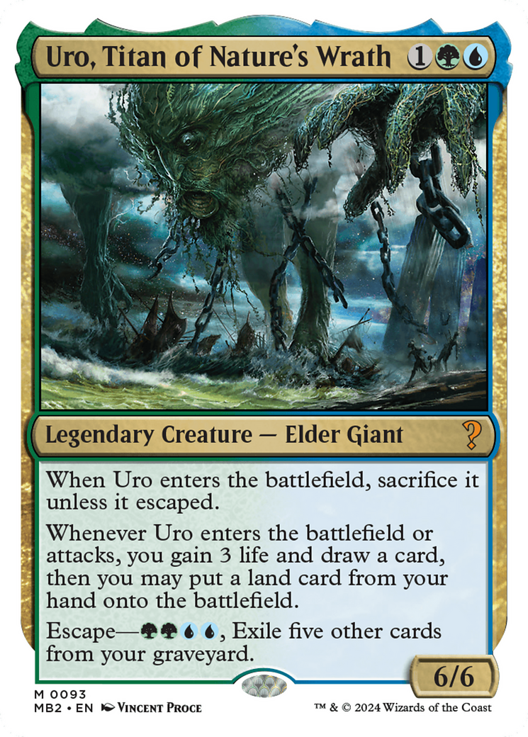 {R} Uro, Titan of Nature's Wrath [Mystery Booster 2][MB2 093]