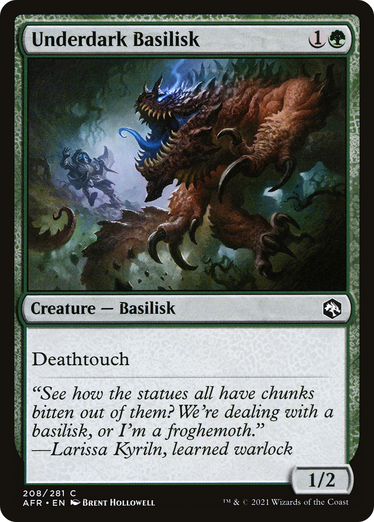 {C} Underdark Basilisk [Dungeons & Dragons: Adventures in the Forgotten Realms][AFR 208]