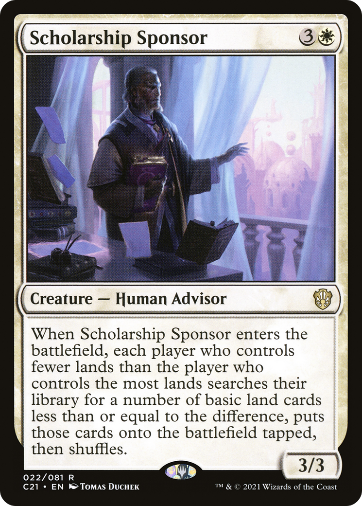 {R} Scholarship Sponsor [Commander 2021][C21 022]