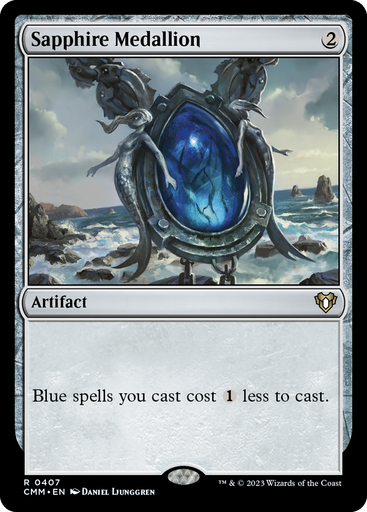 {R} Sapphire Medallion [Commander Masters][CMM 407]