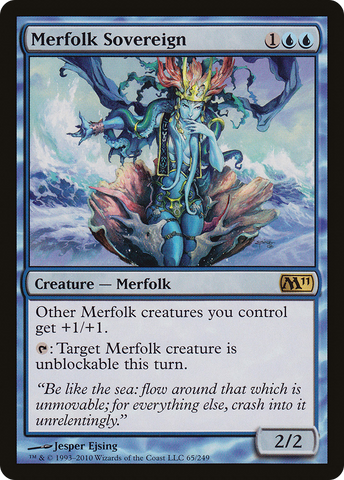 {R} Merfolk Sovereign [Magic 2011][M11 065]