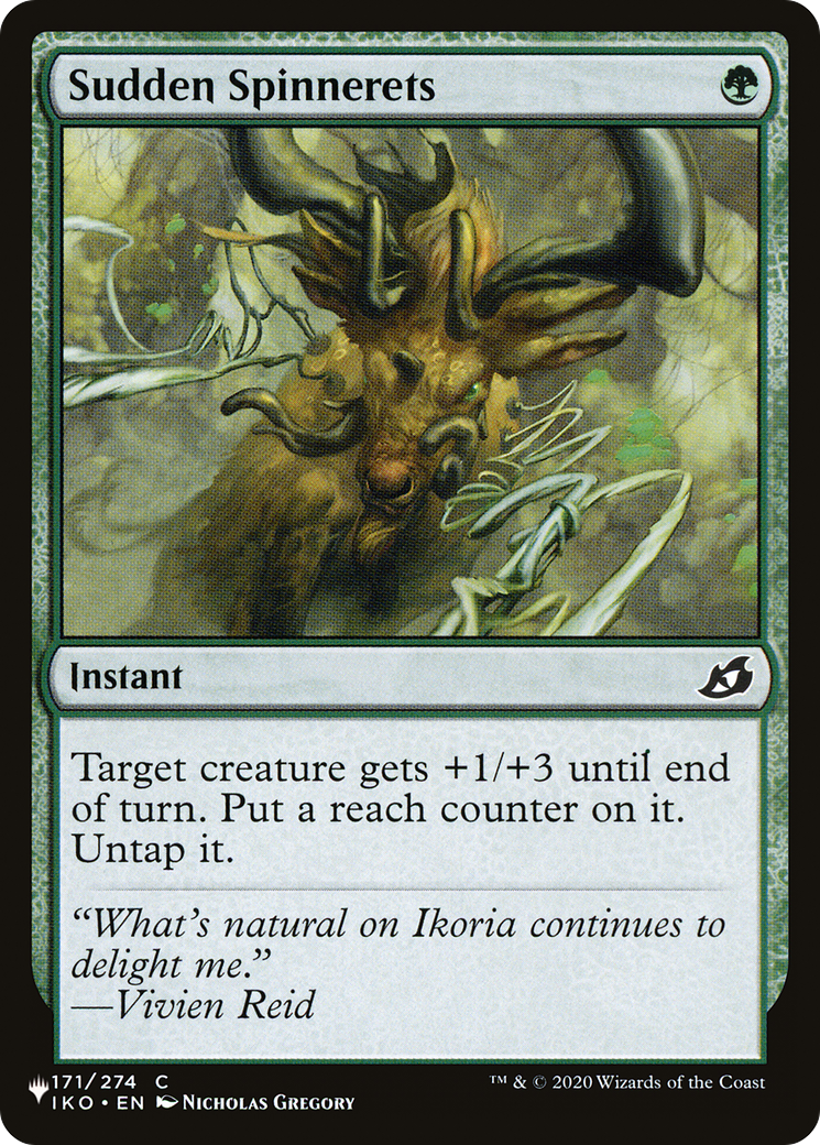 Sudden Spinnerets [LIST 171/274]