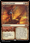 {@R} Virtue of Courage // Embereth Blaze (Showcase) [Wilds of Eldraine][WOE 282]