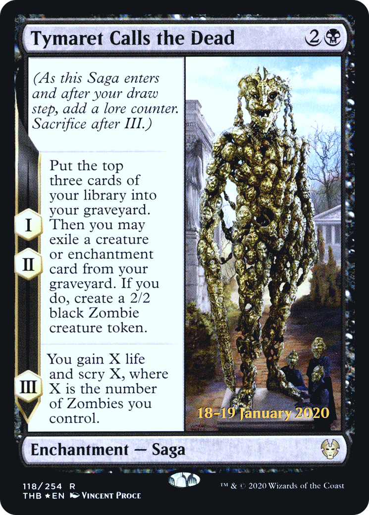 {R} Tymaret Calls the Dead [Theros Beyond Death Prerelease Promos][PR THB 118]