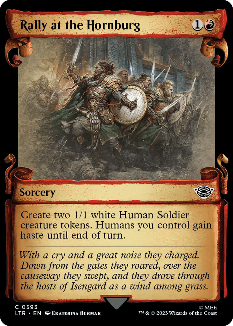{C} Rally at the Hornburg [The Lord of the Rings: Tales of Middle-Earth Showcase Scrolls][LTR 593]