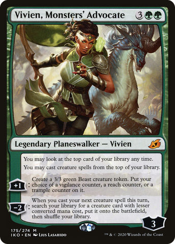 {R} Vivien, Monsters' Advocate (Promo Pack) [Ikoria: Lair of Behemoths Promos][PP IKO 175]