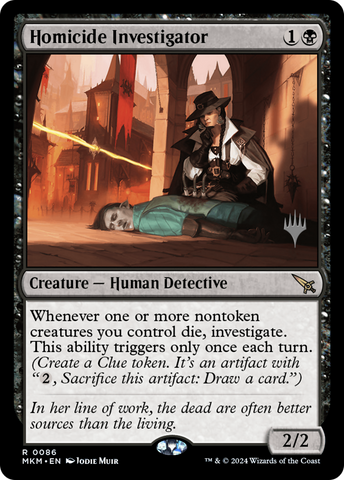 {R} Homicide Investigator (Promo Pack) [Murders at Karlov Manor Promos][PP MKM 086]