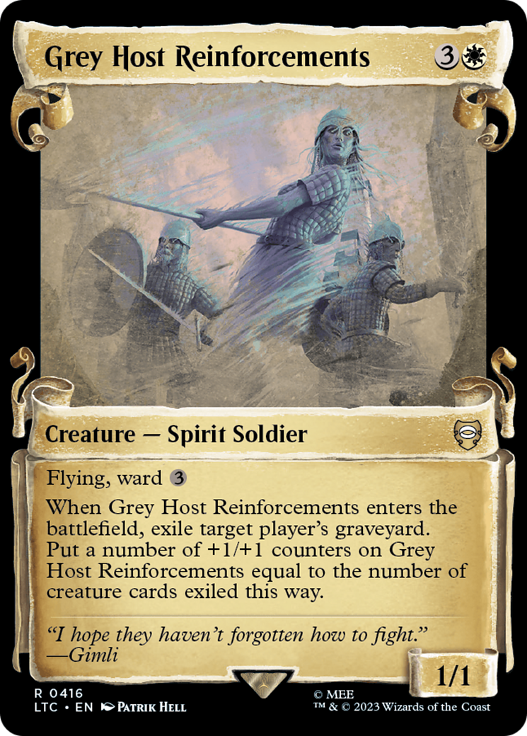 {R} Grey Host Reinforcements [The Lord of the Rings: Tales of Middle-Earth Commander Showcase Scrolls][LTC 416]