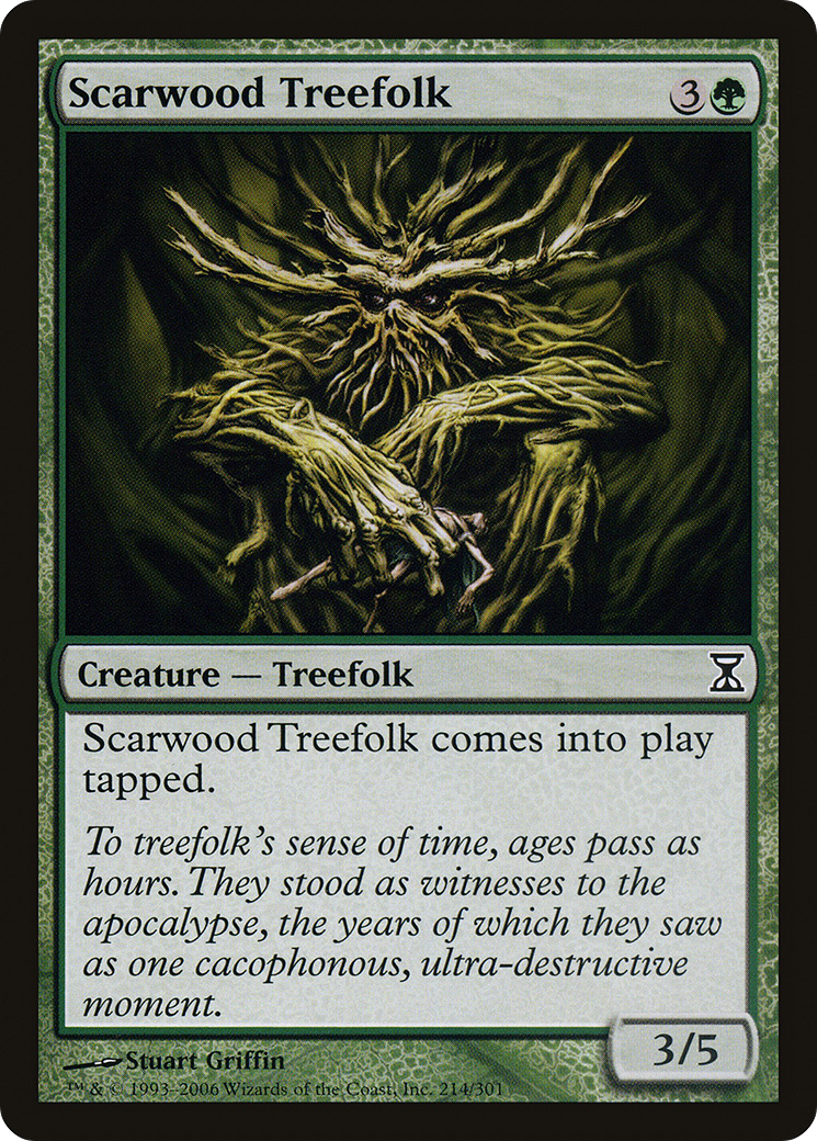 {C} Scarwood Treefolk [Time Spiral][TSP 214]