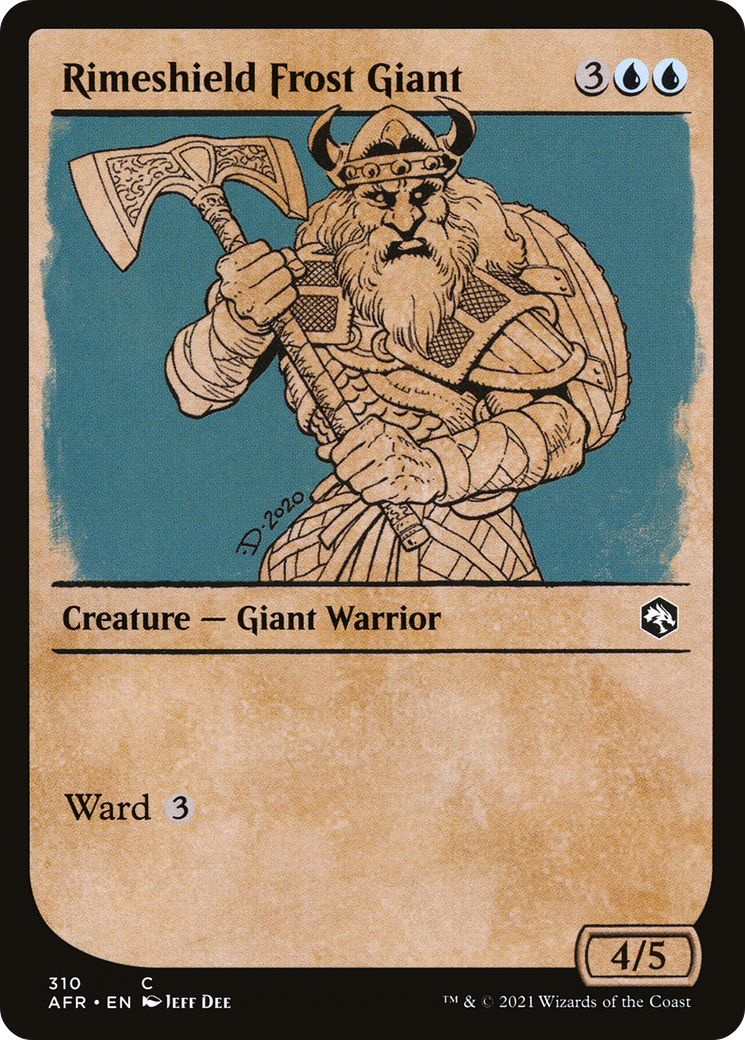 {C} Rimeshield Frost Giant (Showcase) [Dungeons & Dragons: Adventures in the Forgotten Realms][AFR 310]
