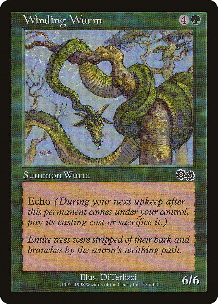 {C} Winding Wurm [Urza's Saga][USG 285]