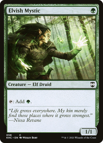 {C} Elvish Mystic [Kaldheim Commander][KHC 058]