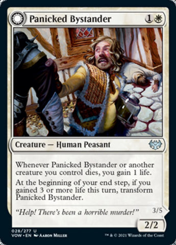{C} Panicked Bystander // Cackling Culprit [Innistrad: Crimson Vow][VOW 028]