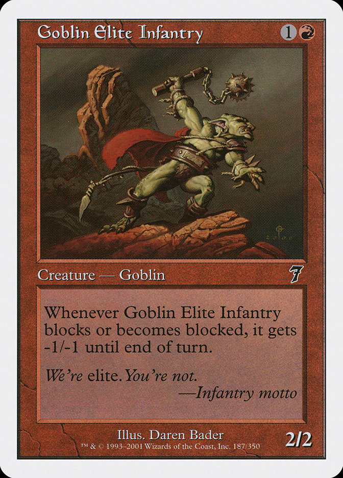 {C} Goblin Elite Infantry [Seventh Edition][7ED 187]