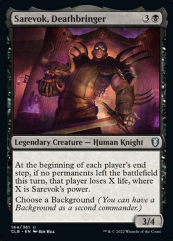 {C} Sarevok, Deathbringer [Commander Legends: Battle for Baldur's Gate][CLB 144]