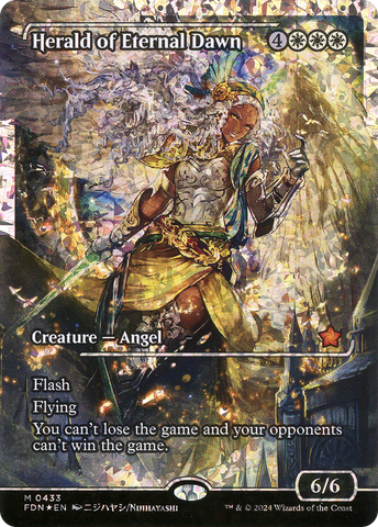 {@R} Herald of Eternal Dawn (Showcase) (Fracture Foil) [Foundations][FDN 433]