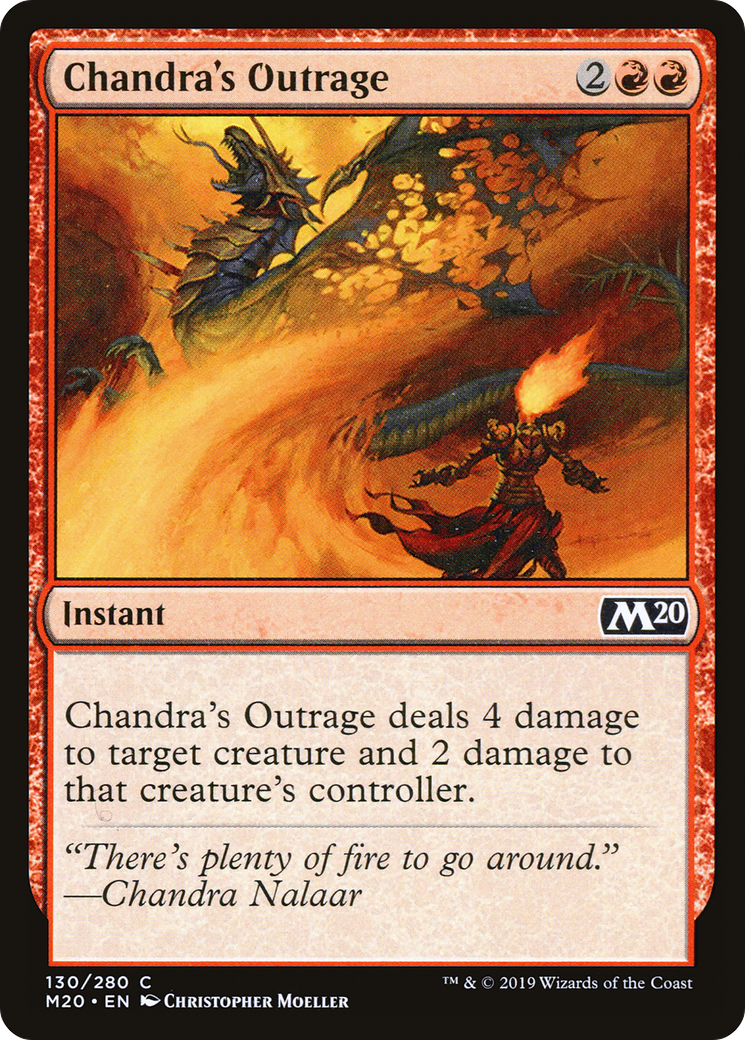 {C} Chandra's Outrage [Core Set 2020][M20 130]