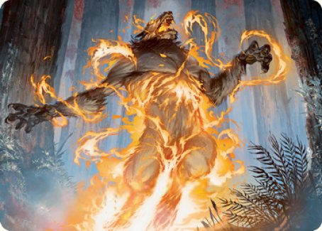 {A} Burn the Accursed Art Card [Innistrad: Midnight Hunt Art Series][AMID 042]