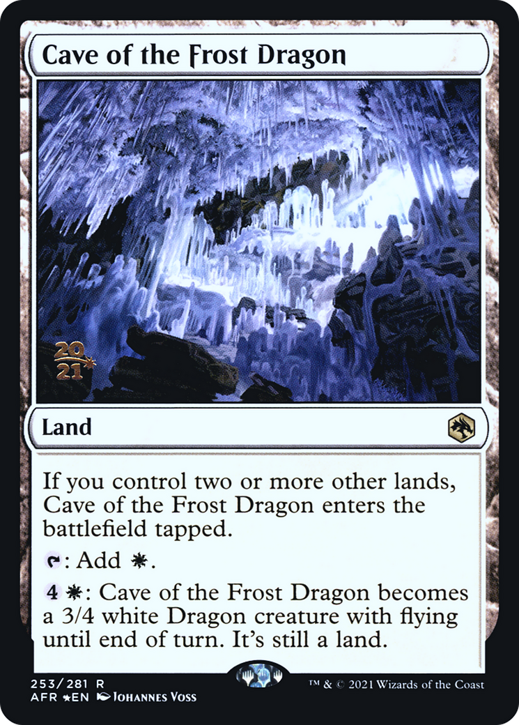 {R} Cave of the Frost Dragon [Dungeons & Dragons: Adventures in the Forgotten Realms Prerelease Promos][PR AFR 253]