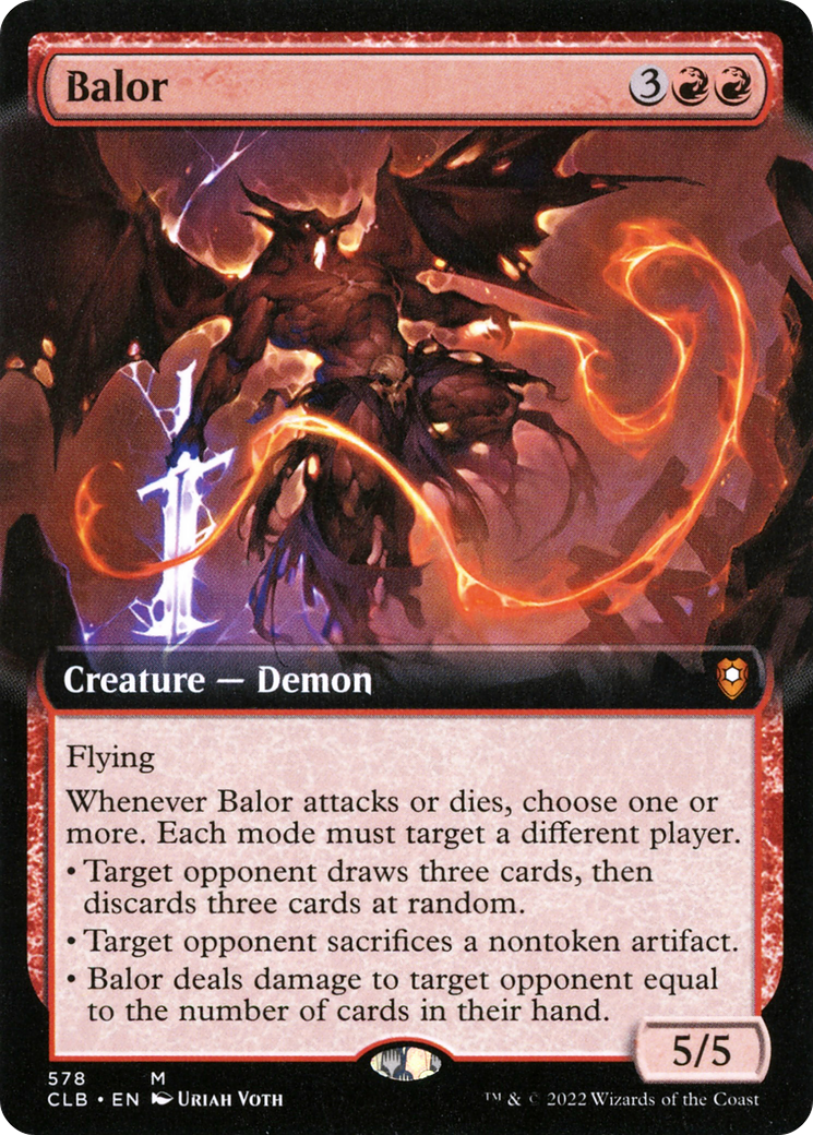 {R} Balor (Extended Art) [Commander Legends: Battle for Baldur's Gate][CLB 578]