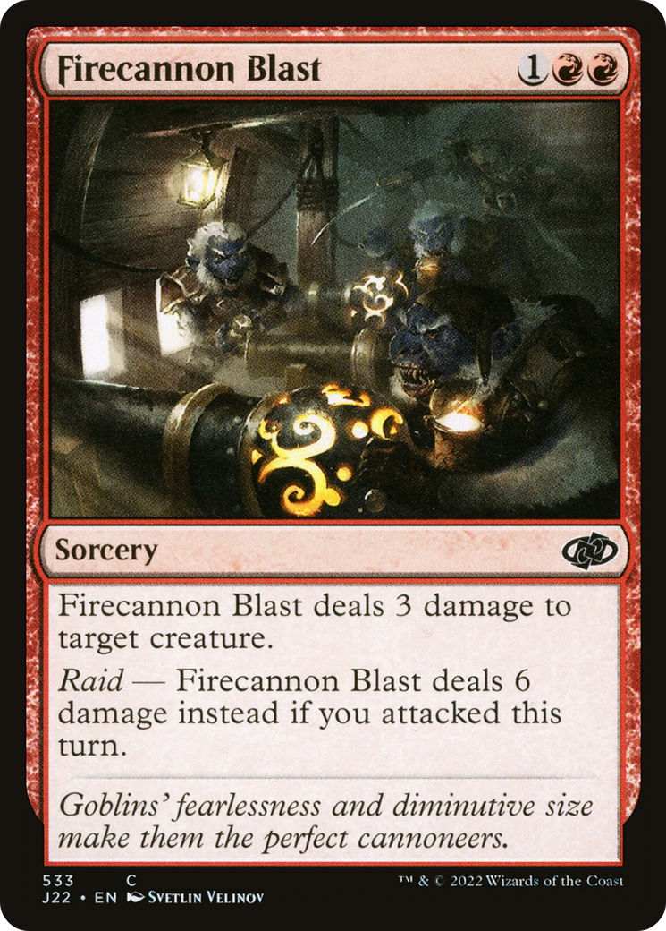 {C} Firecannon Blast [Jumpstart 2022][J22 533]