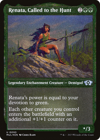 {C} Renata, Called to the Hunt (Foil Etched) [Multiverse Legends][MUL 093]