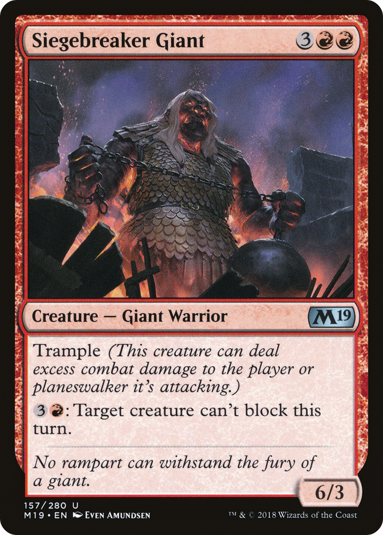 {C} Siegebreaker Giant [Core Set 2019][M19 157]