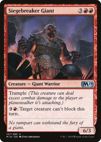 {C} Siegebreaker Giant [Core Set 2019][M19 157]