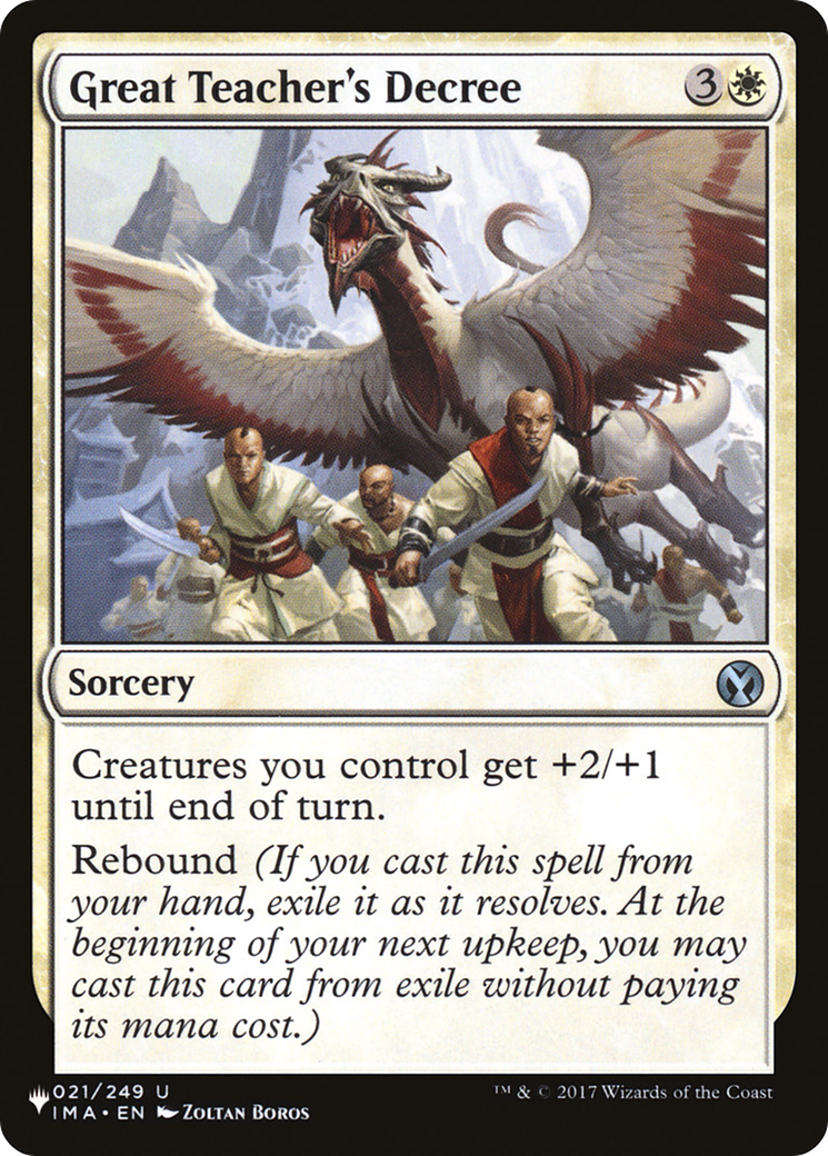 Great Teacher's Decree [LIST 021/249]