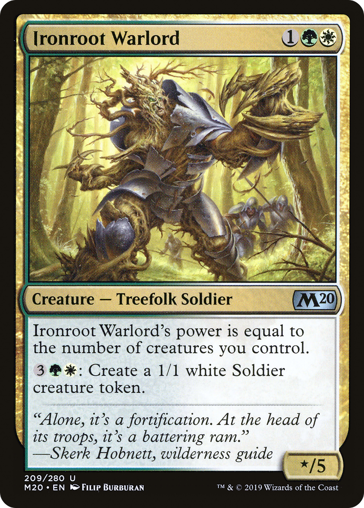 {C} Ironroot Warlord [Core Set 2020][M20 209]