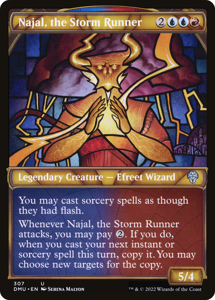 {C} Najal, the Storm Runner (Showcase) [Dominaria United][DMU 307]